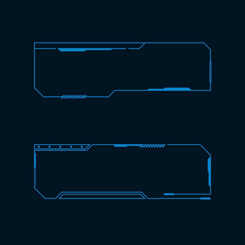 Futuristic user interface illustration vector