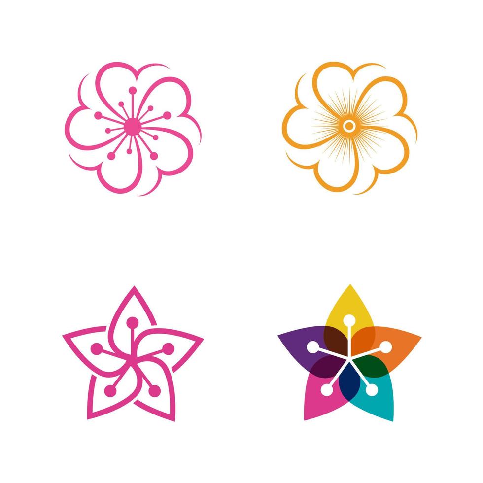 diseño de icono de vector de flor