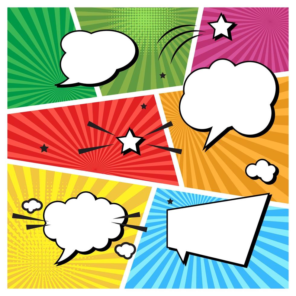 Comic Book  Design Element Vector
