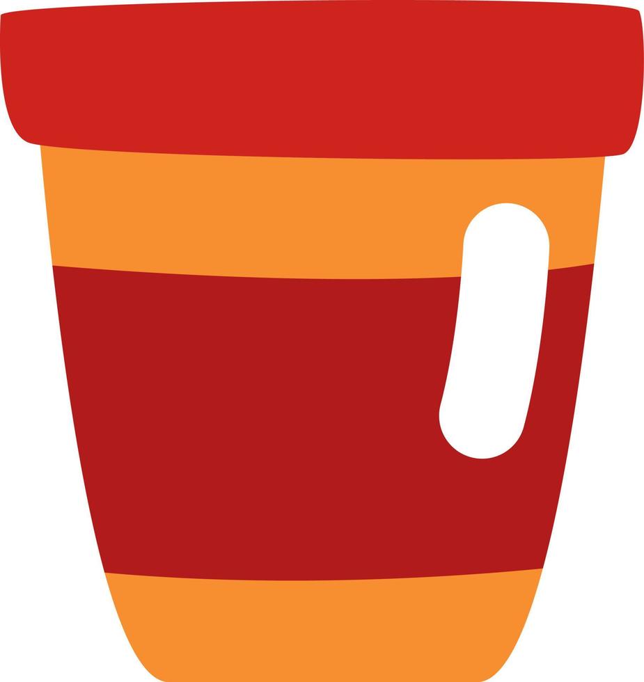 Cup of coffee to go, illustration, vector on a white background.