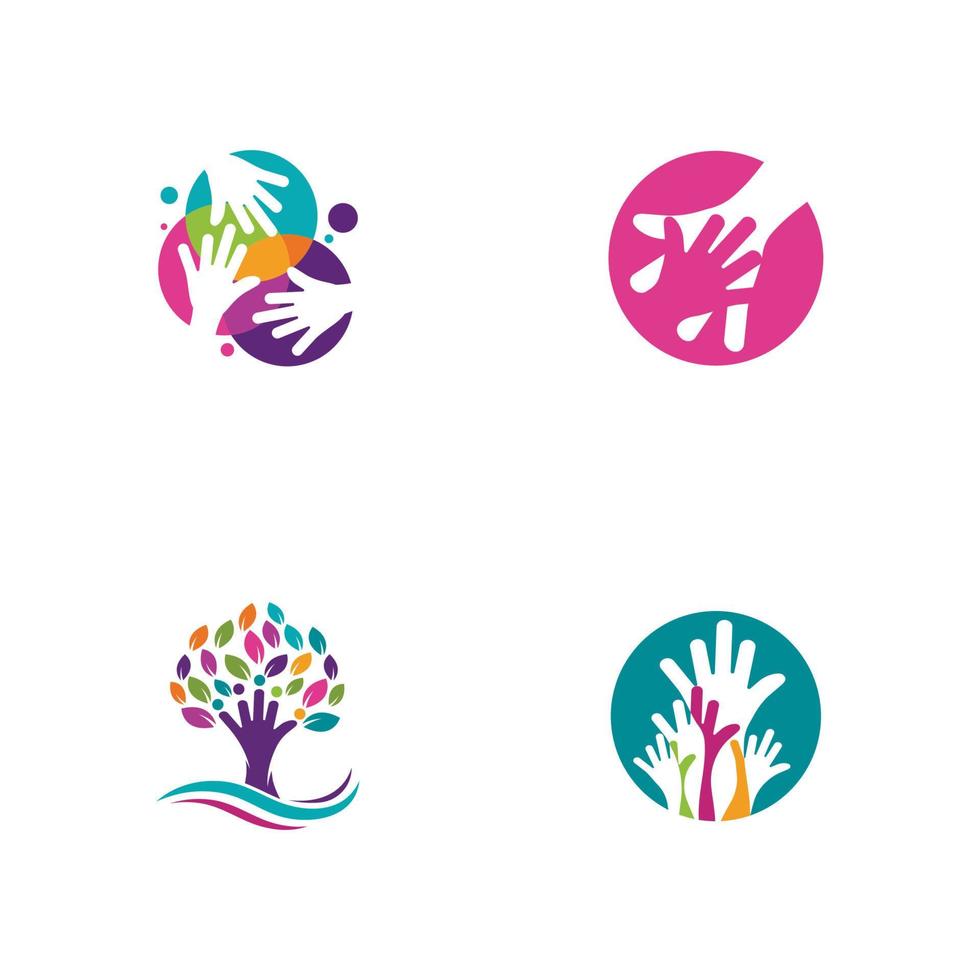 Hand Care icon Template vector