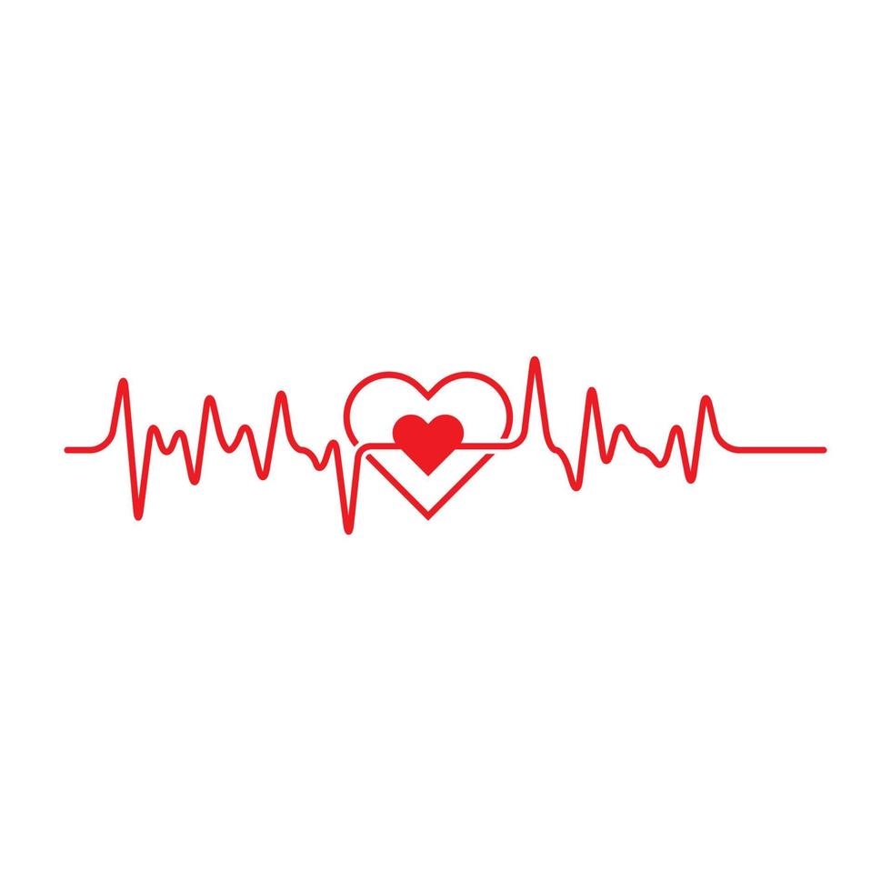 Art design health medical heartbeat pulse vector