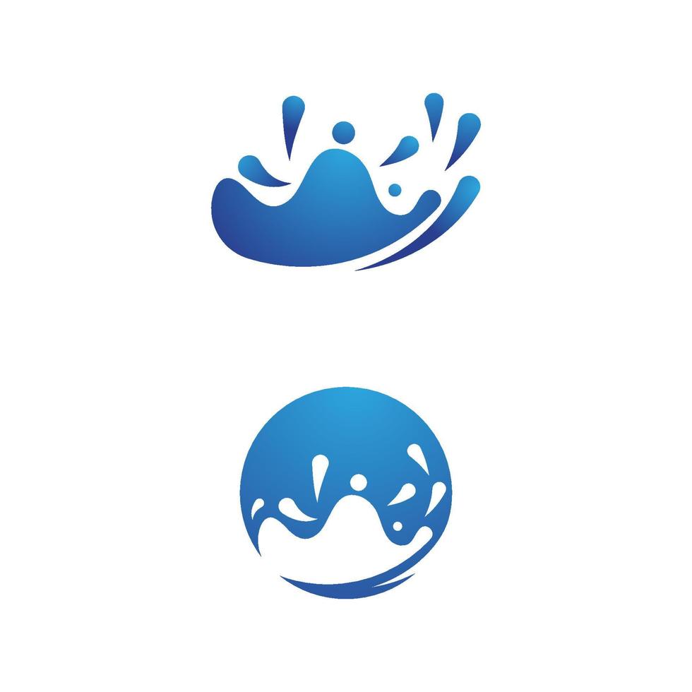 Illustration of Water Splash icon vector