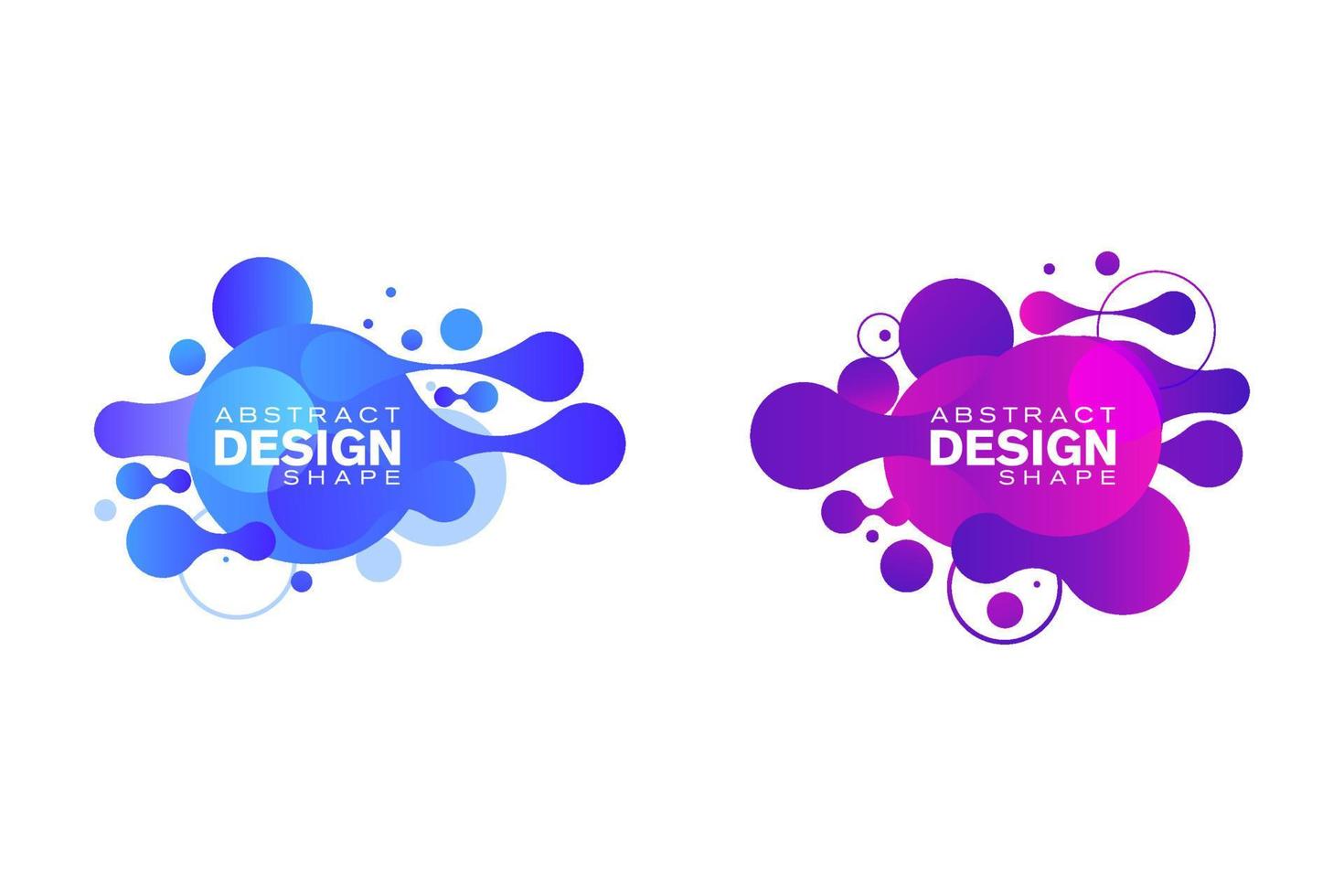 diseño fluido de forma líquida abstracta vector