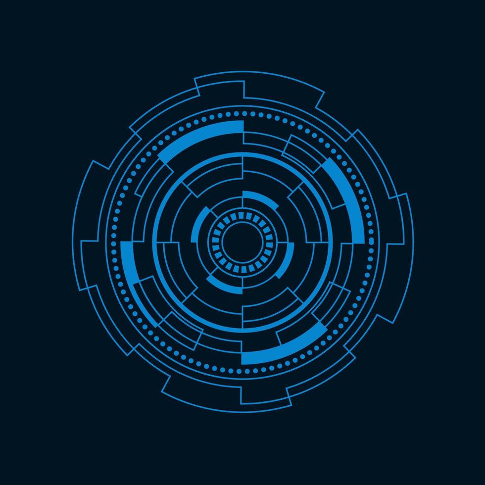 Futuristic user interface illustration vector