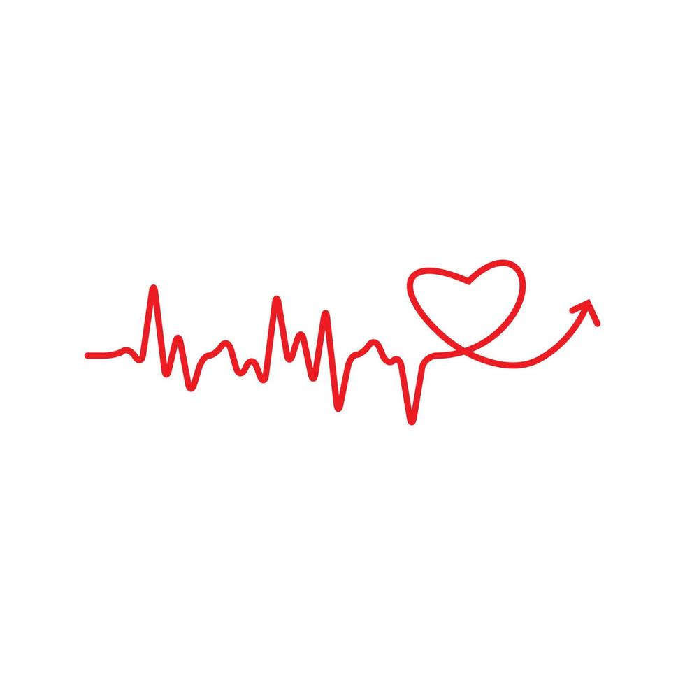 Art design health medical heartbeat pulse vector