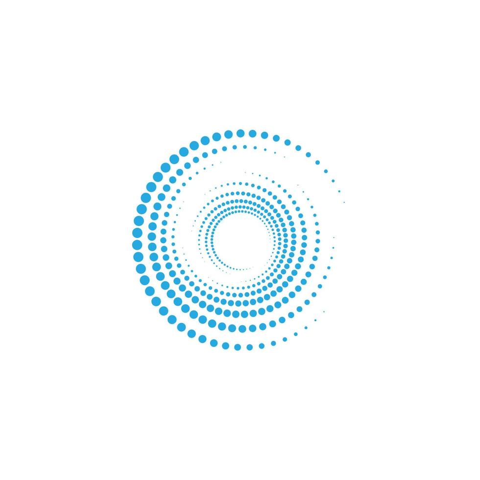 halftone circle dots vector