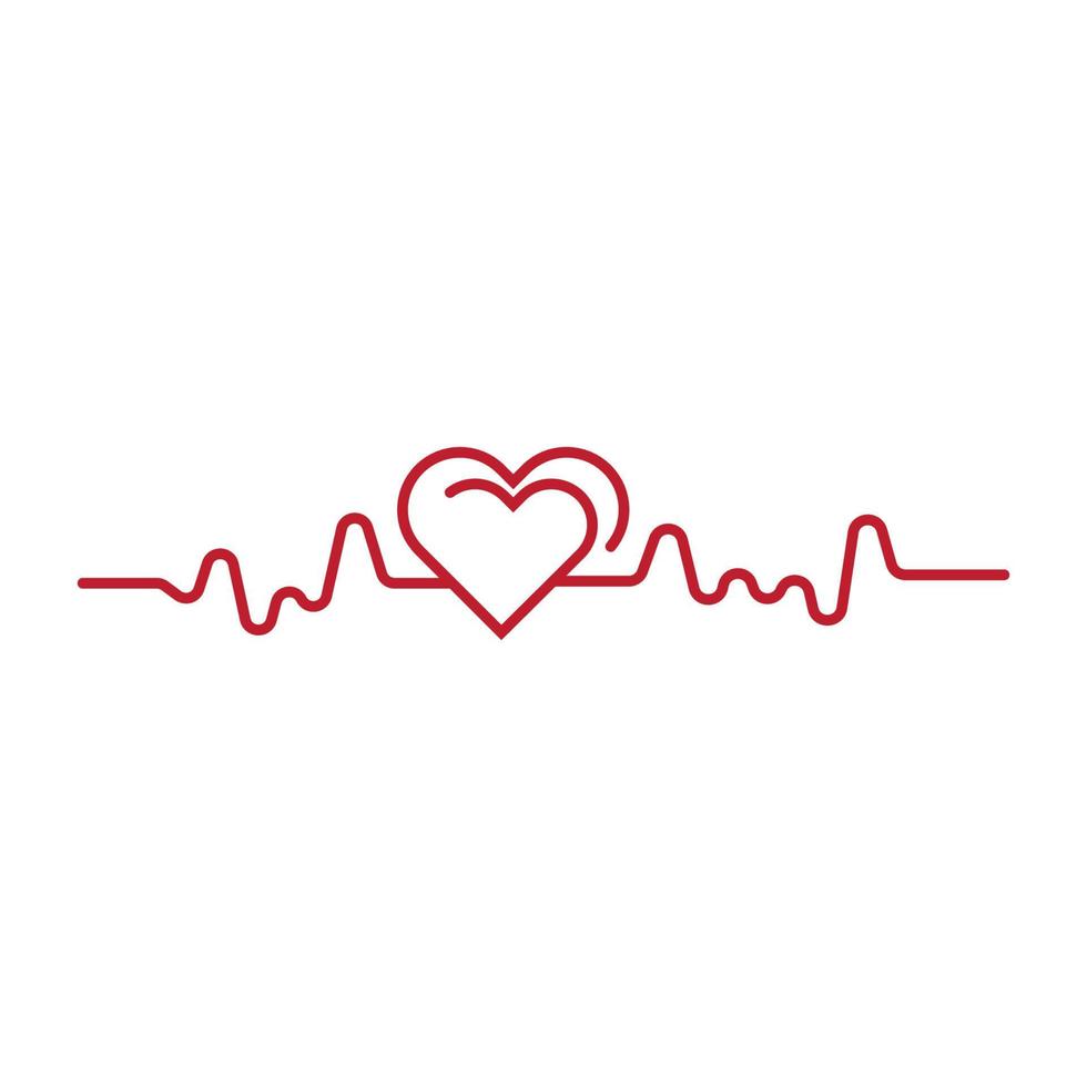 Art design health medical heartbeat pulse vector