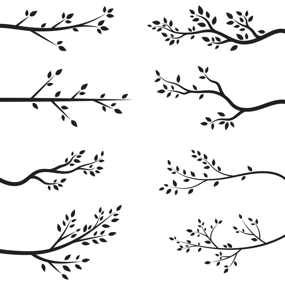 Tree branch vector ilustration design