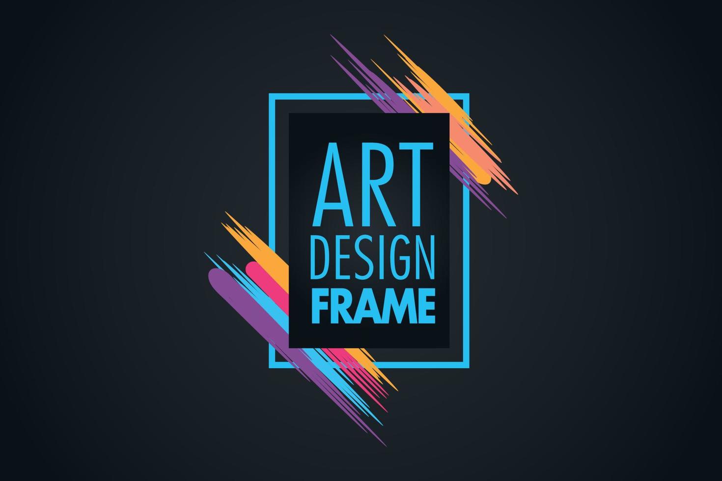 vector frame for text Modern Art graphics