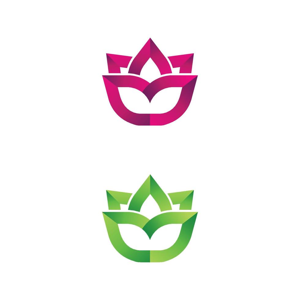 beauty lotus flower vector icon