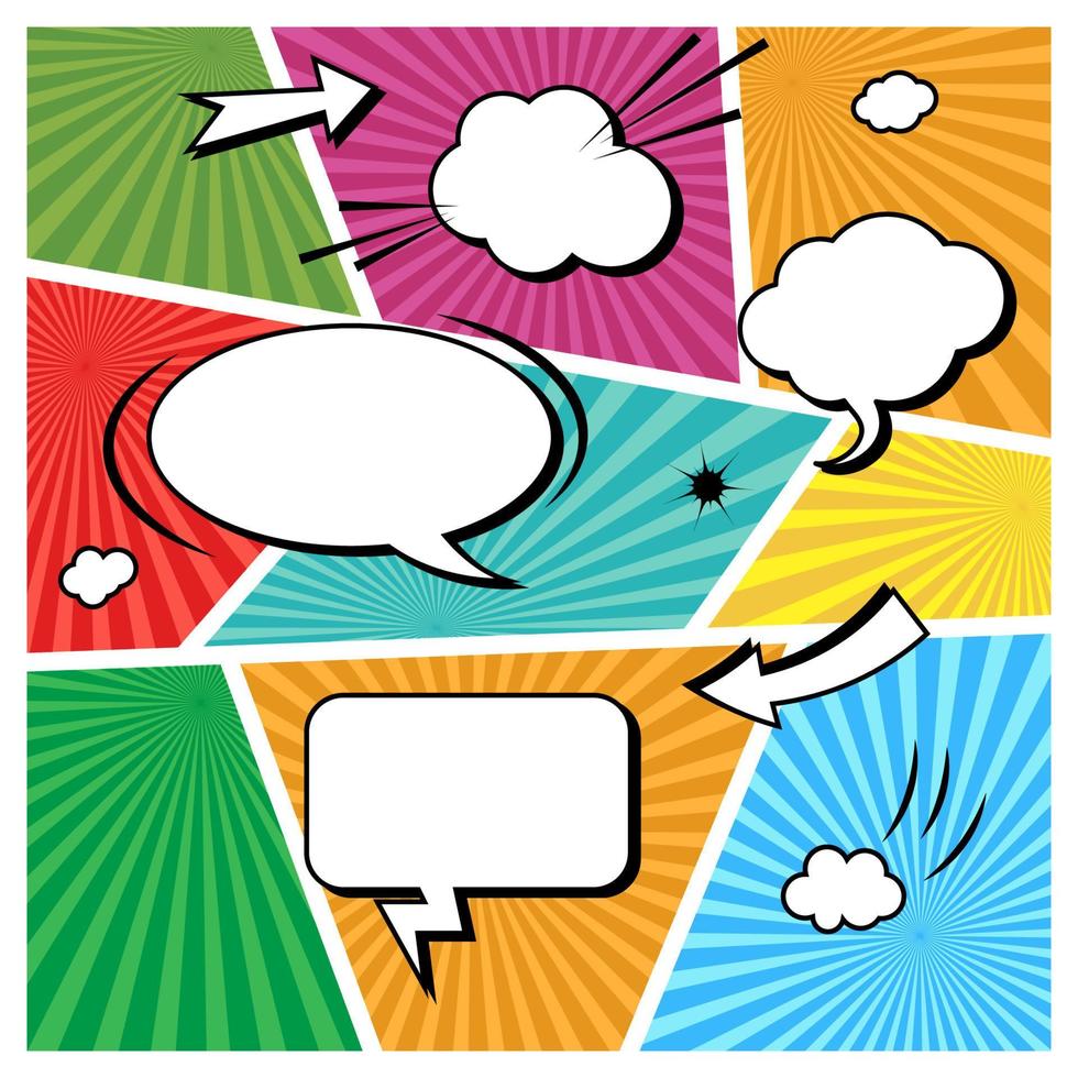 Comic Book  Design Element Vector