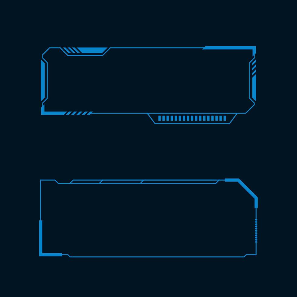 Futuristic user interface illustration vector