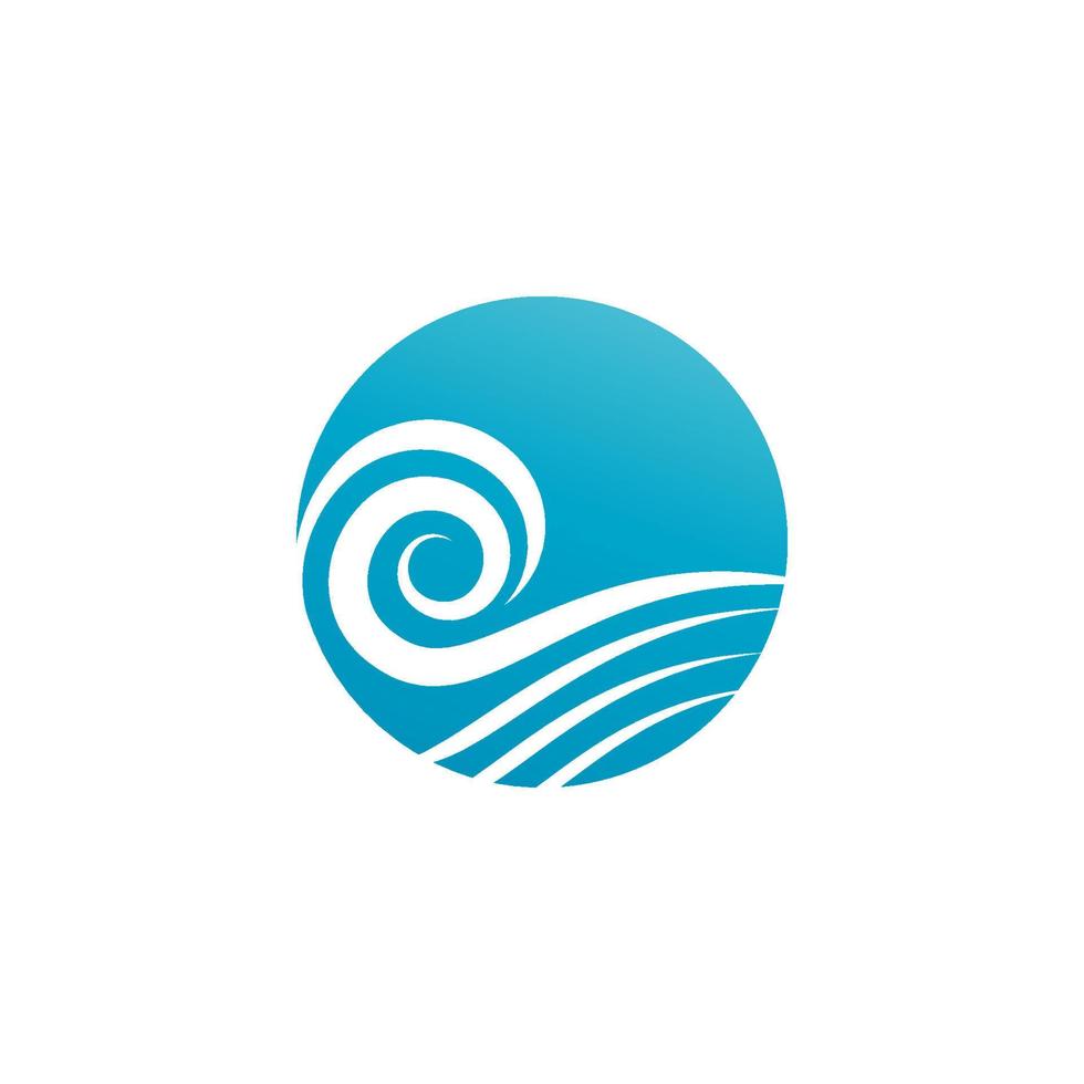 Water wave icon vector design