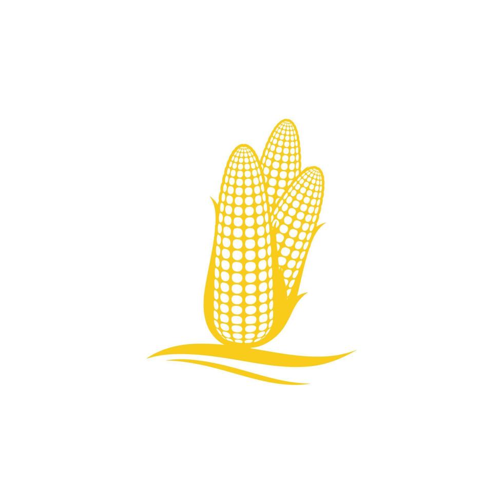 diseño de icono de vector de maíz de agricultura