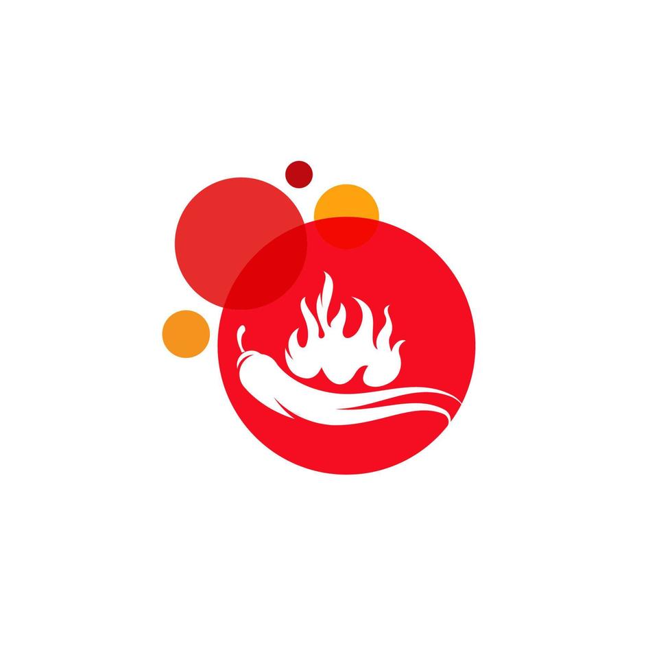 Red hot natural chili icon vector Illustration