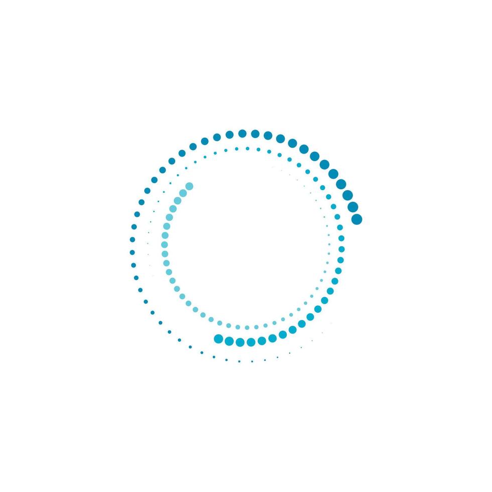halftone circle dots vector