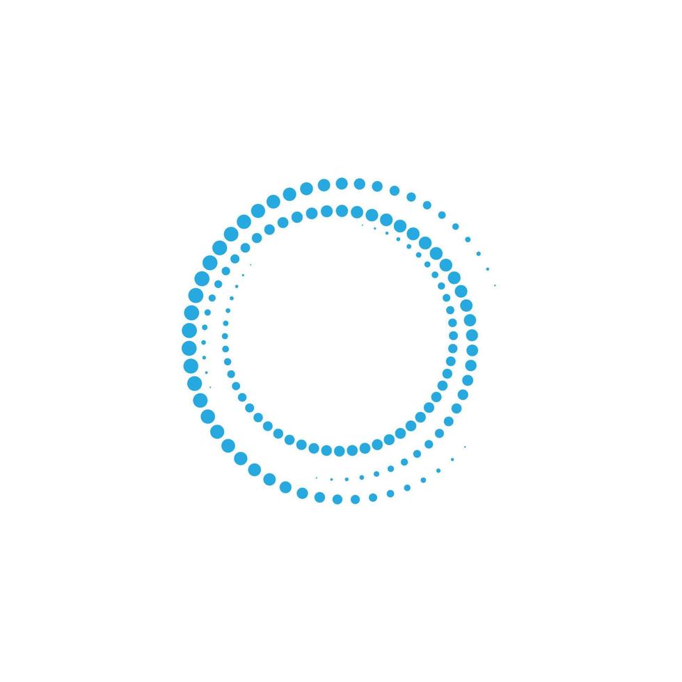 halftone circle dots vector