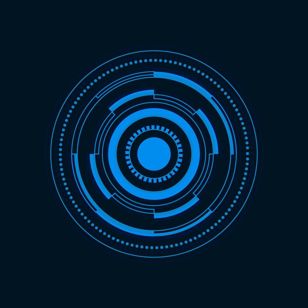 Futuristic user interface illustration vector