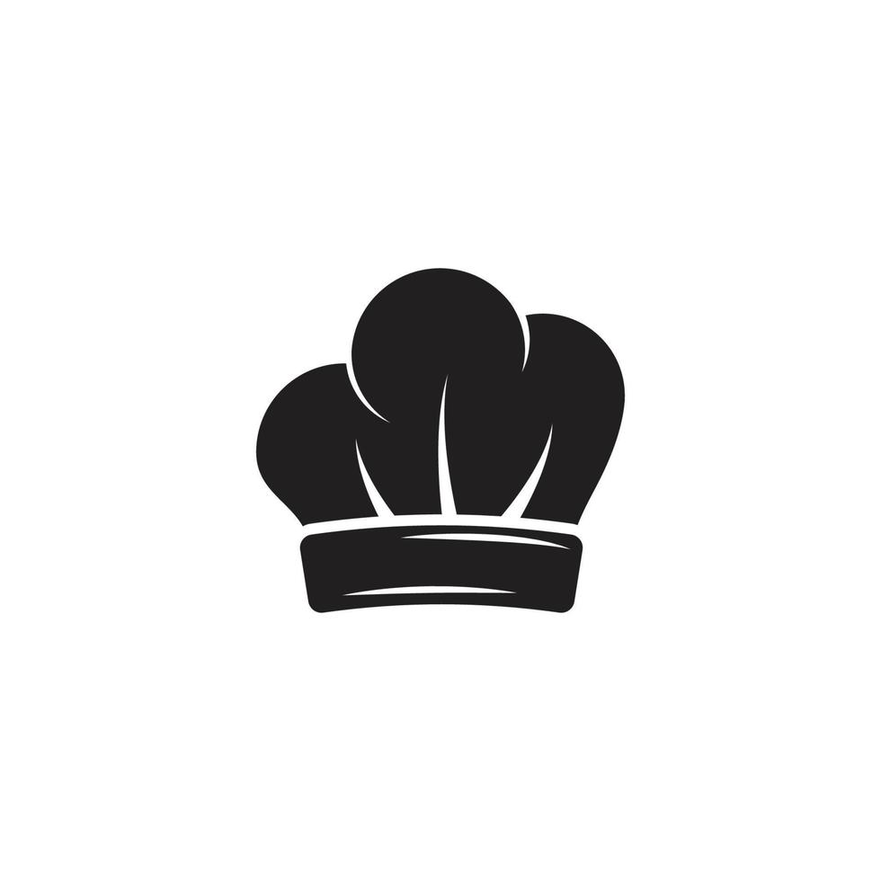 Hat chef logo template vector