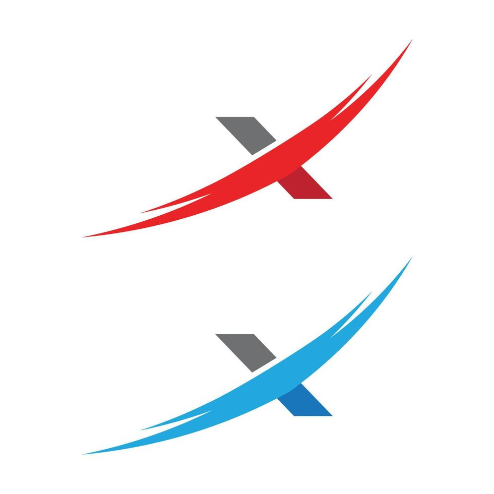 X Letter Logo Template vector icon
