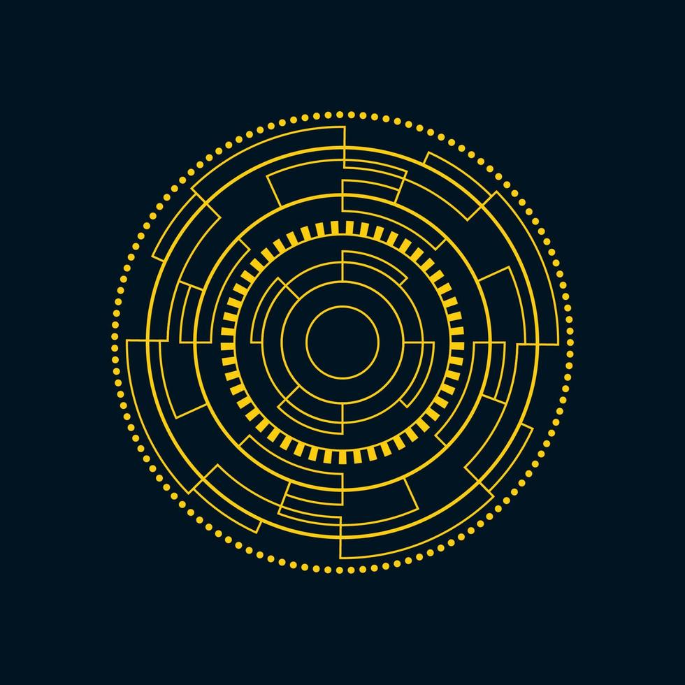 Futuristic user interface illustration vector
