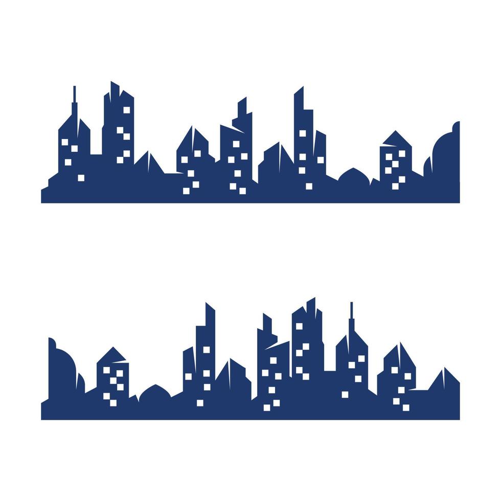 city skyline background vector