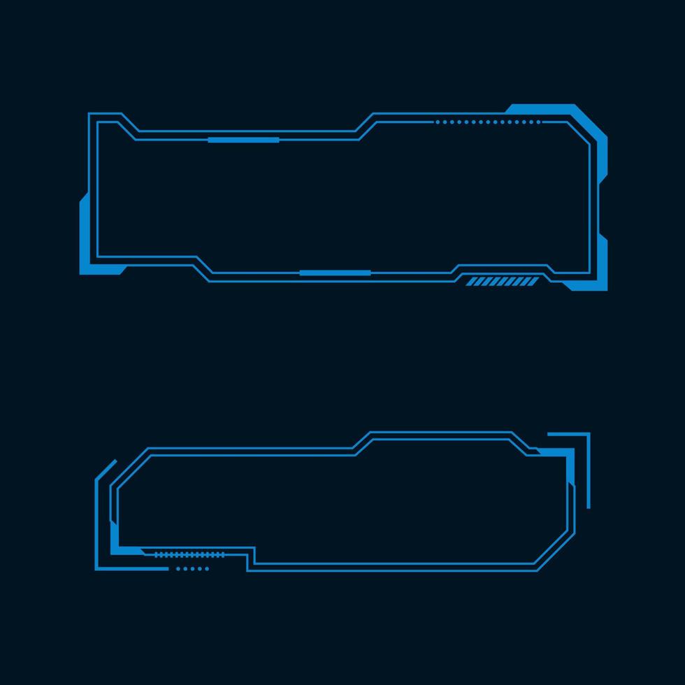 Futuristic user interface illustration vector