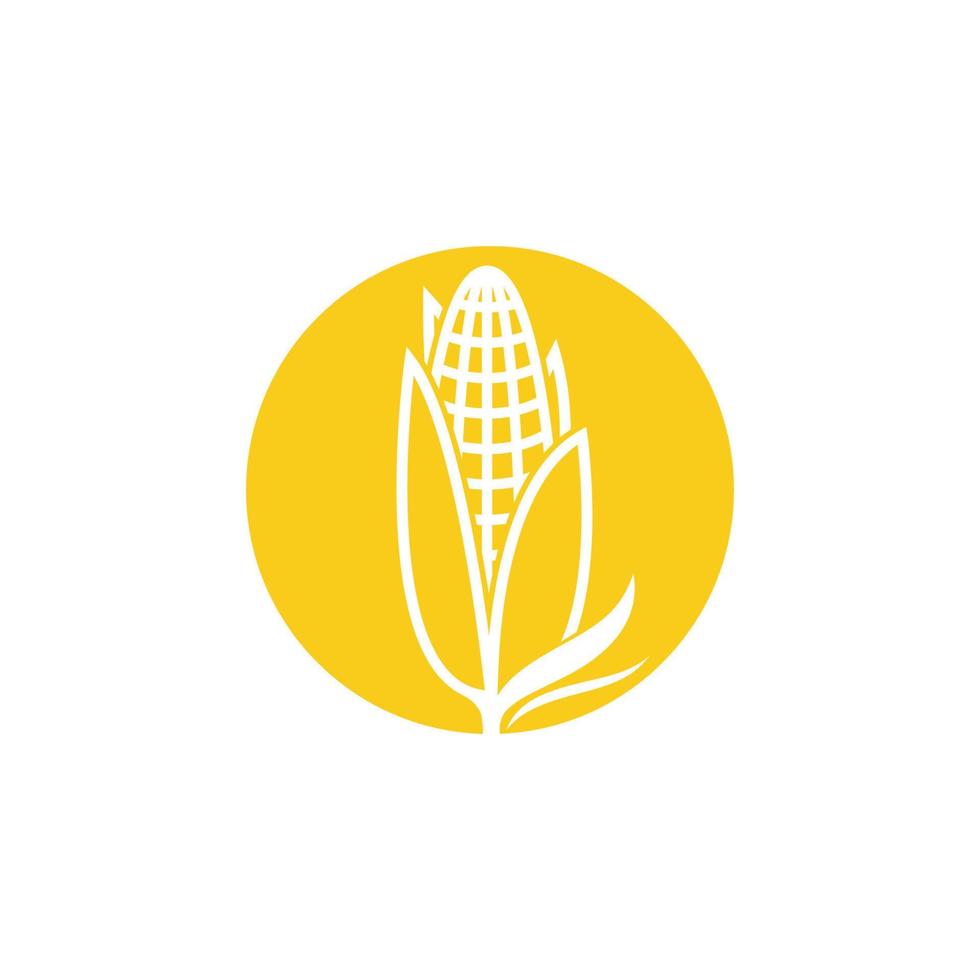 diseño de icono de vector de maíz de agricultura