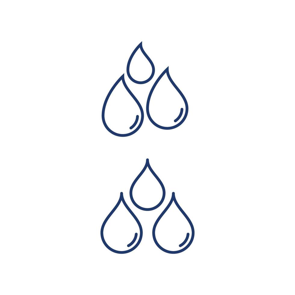 Water drop Logo Template vector