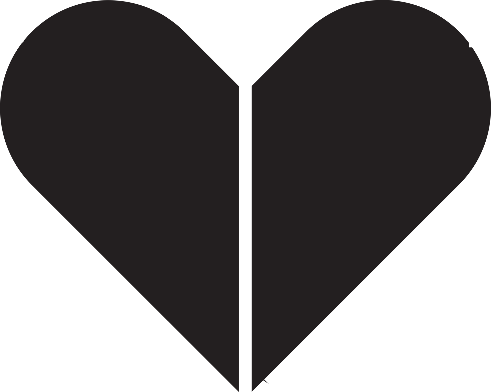 Abstract heart logo illustration in trendy and minimal style 13775076 PNG