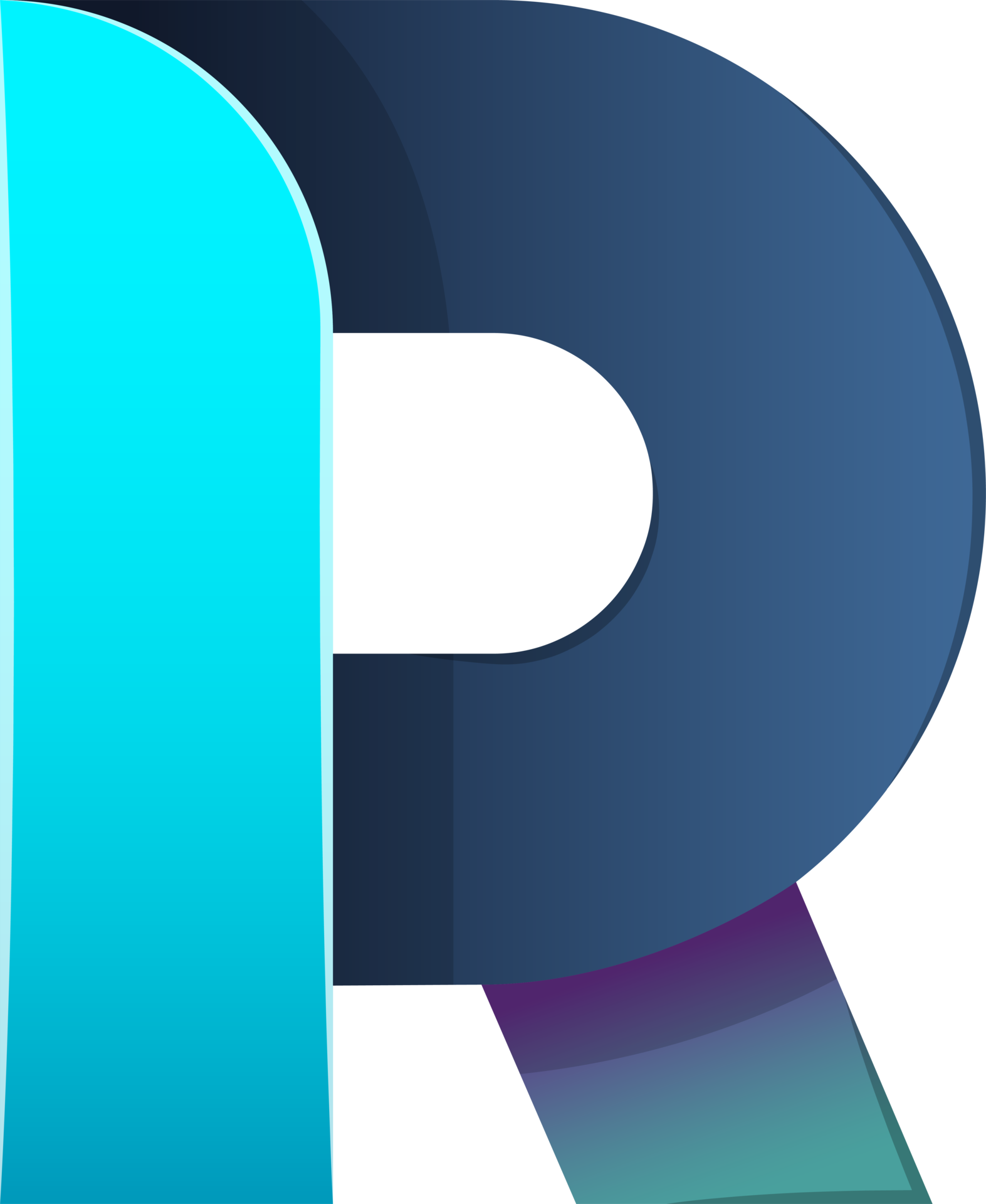 Abstract letter R logo illustration in trendy and minimal style ...