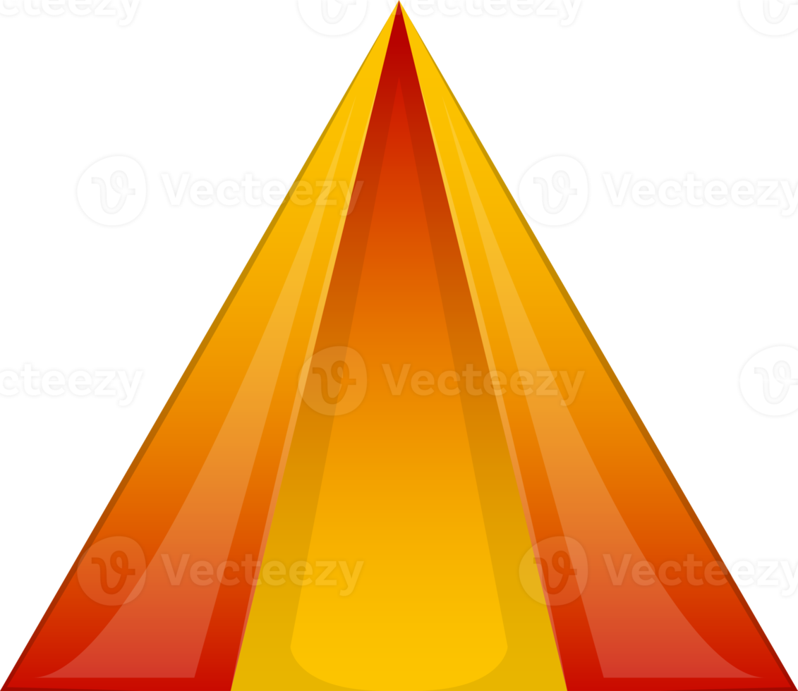 abstrakte Pyramiden-Dreieck-Logo-Illustration im trendigen und minimalistischen Stil png