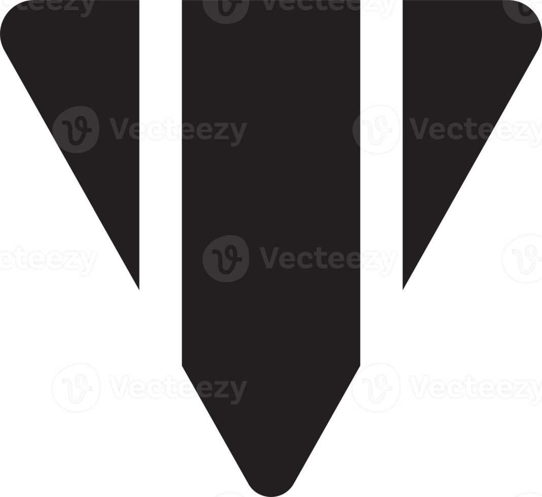 abstrakt triangel logotyp i trendig och minimal stil png