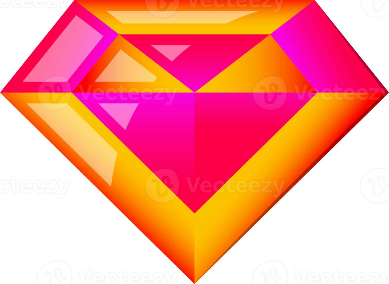 Abstract diamond logo illustration in trendy and minimal style png