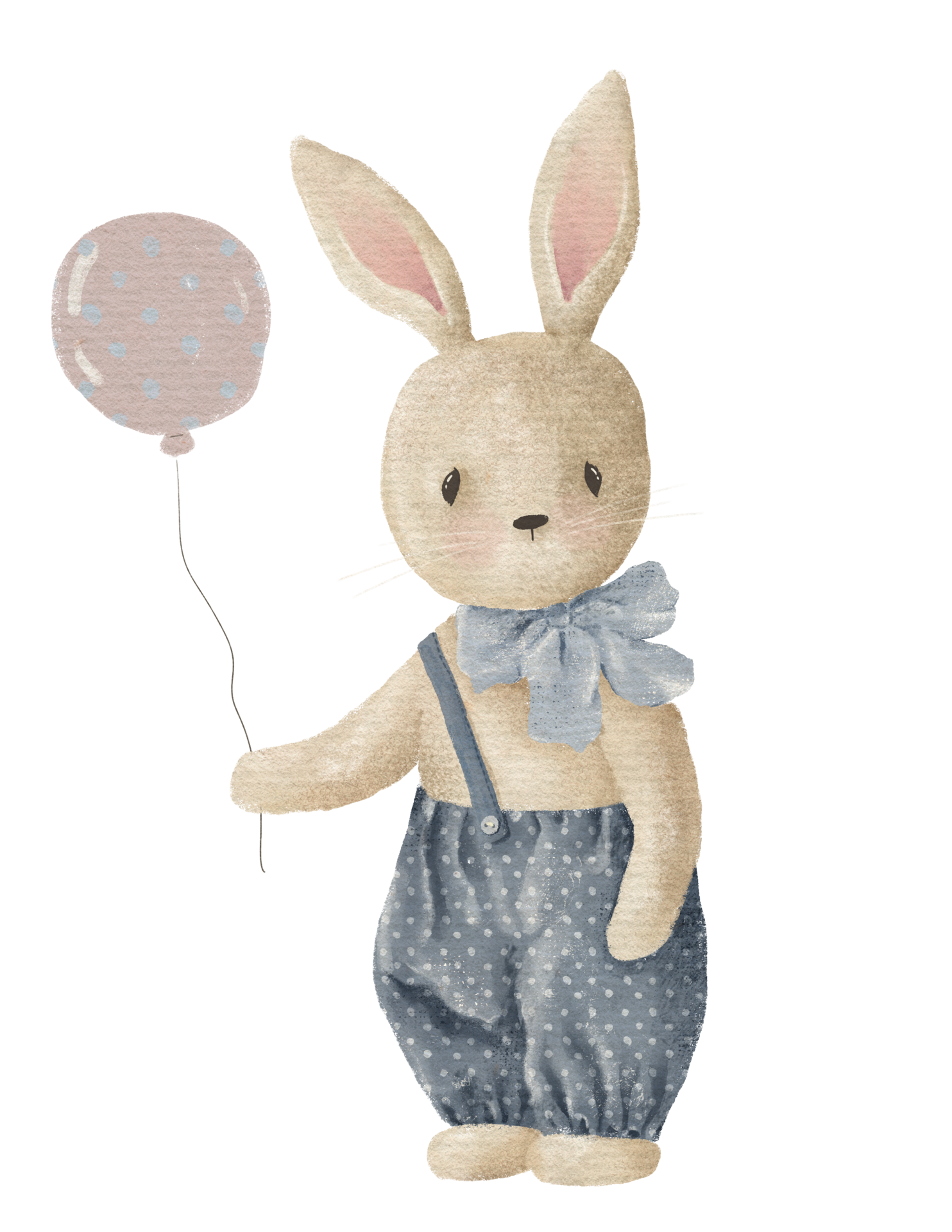 drawing of first birthday baby boy bunny 13775359 PNG