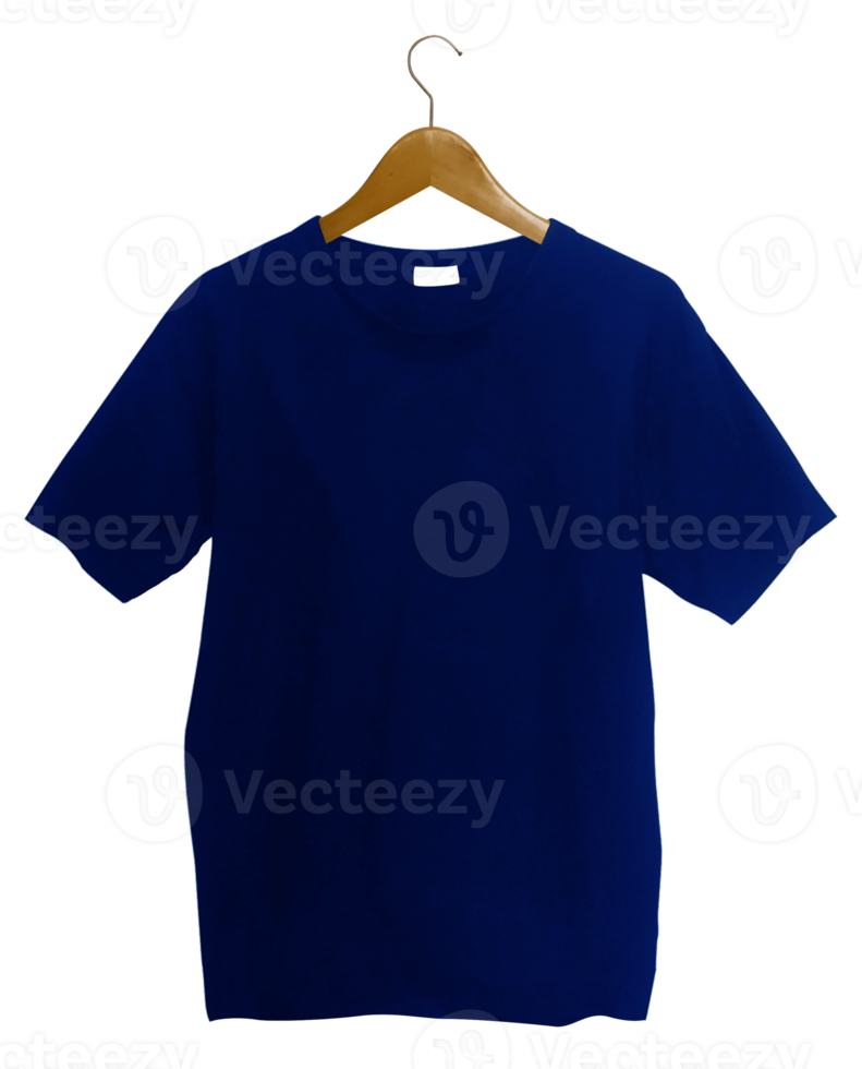 Blue T-Shirt With Hanger png