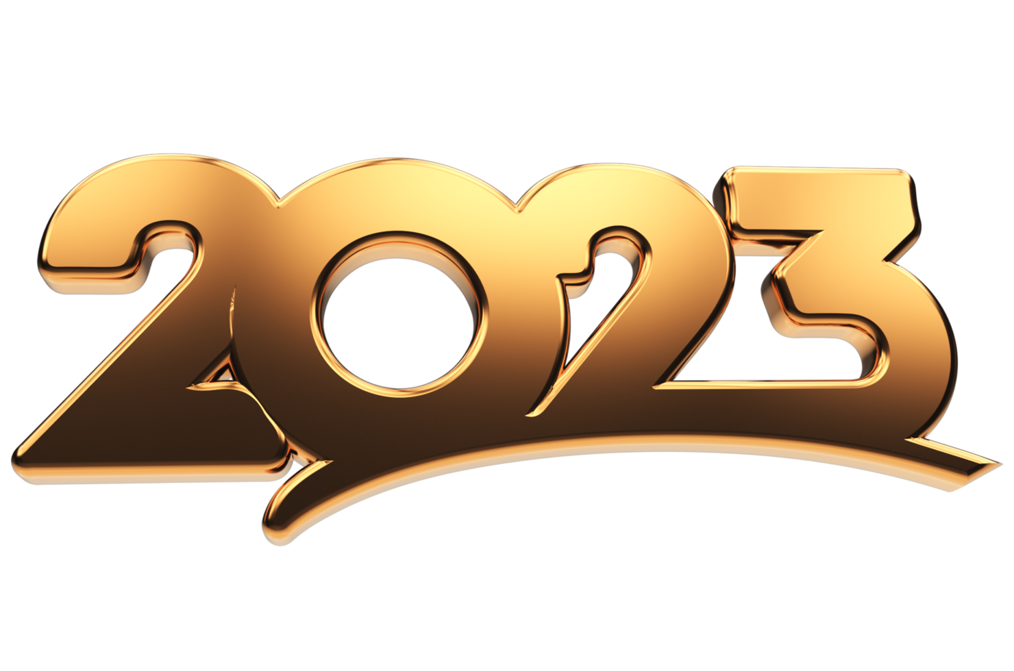 ano novo 2023 estilo de design moderno tipografia 3d do logotipo de 2023 png