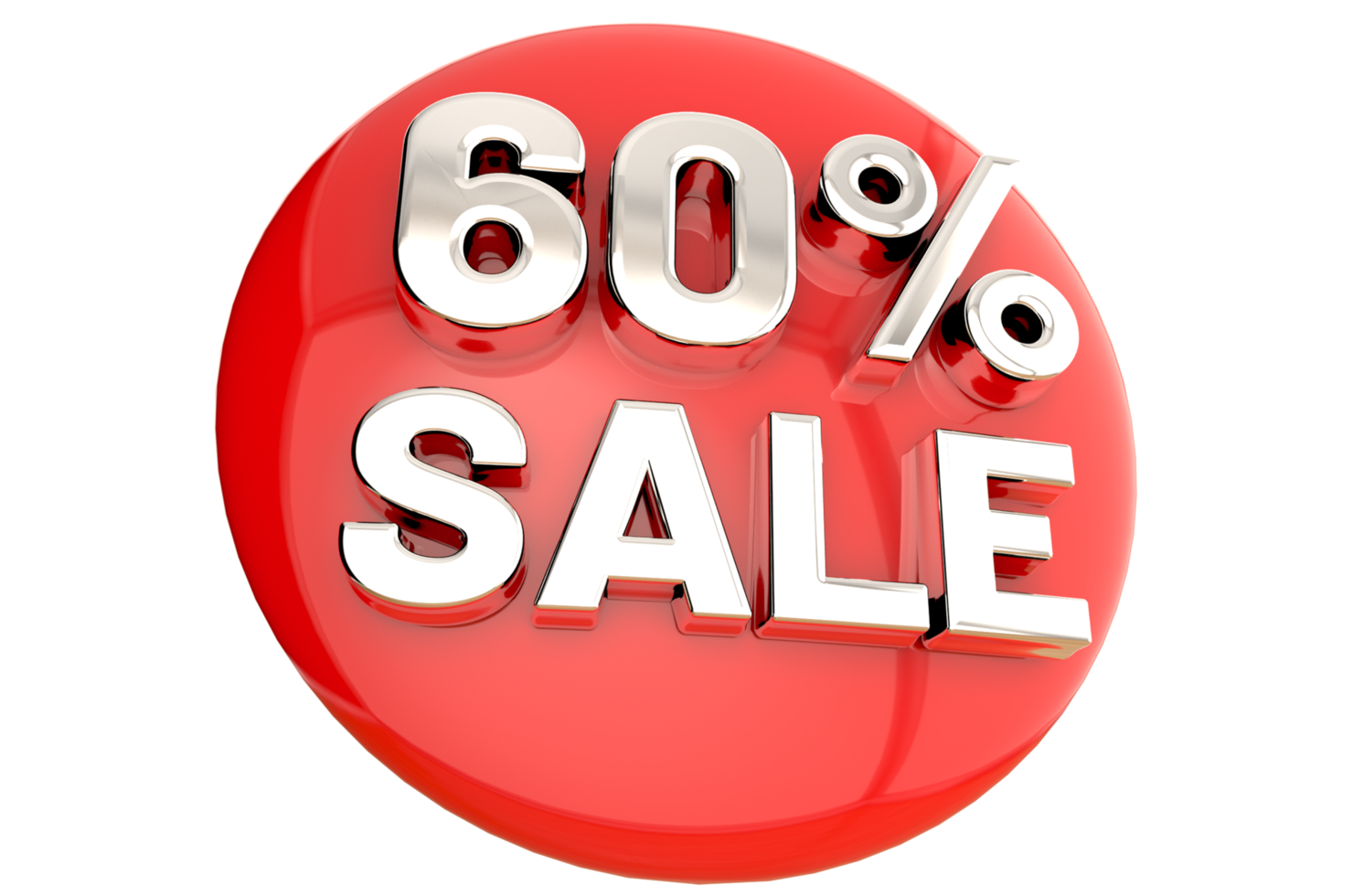 3D sale red banner template design for web or social media PNG Transparent