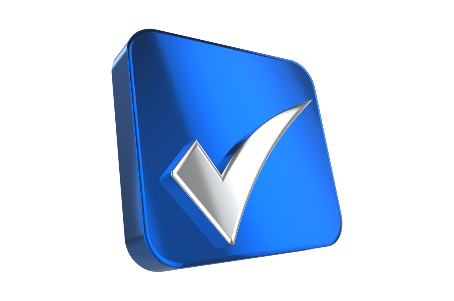 ícone de marca de seleção, botões isolados em um fundo transparente. para aplicativos e sites png