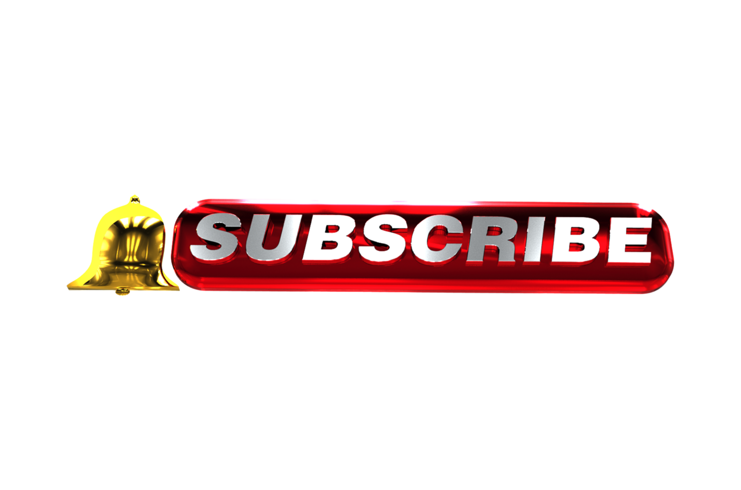 Subscribe button for social media. Subscribe to video channel, blog and newsletter. Red button with hand cursor and bell for subscription png