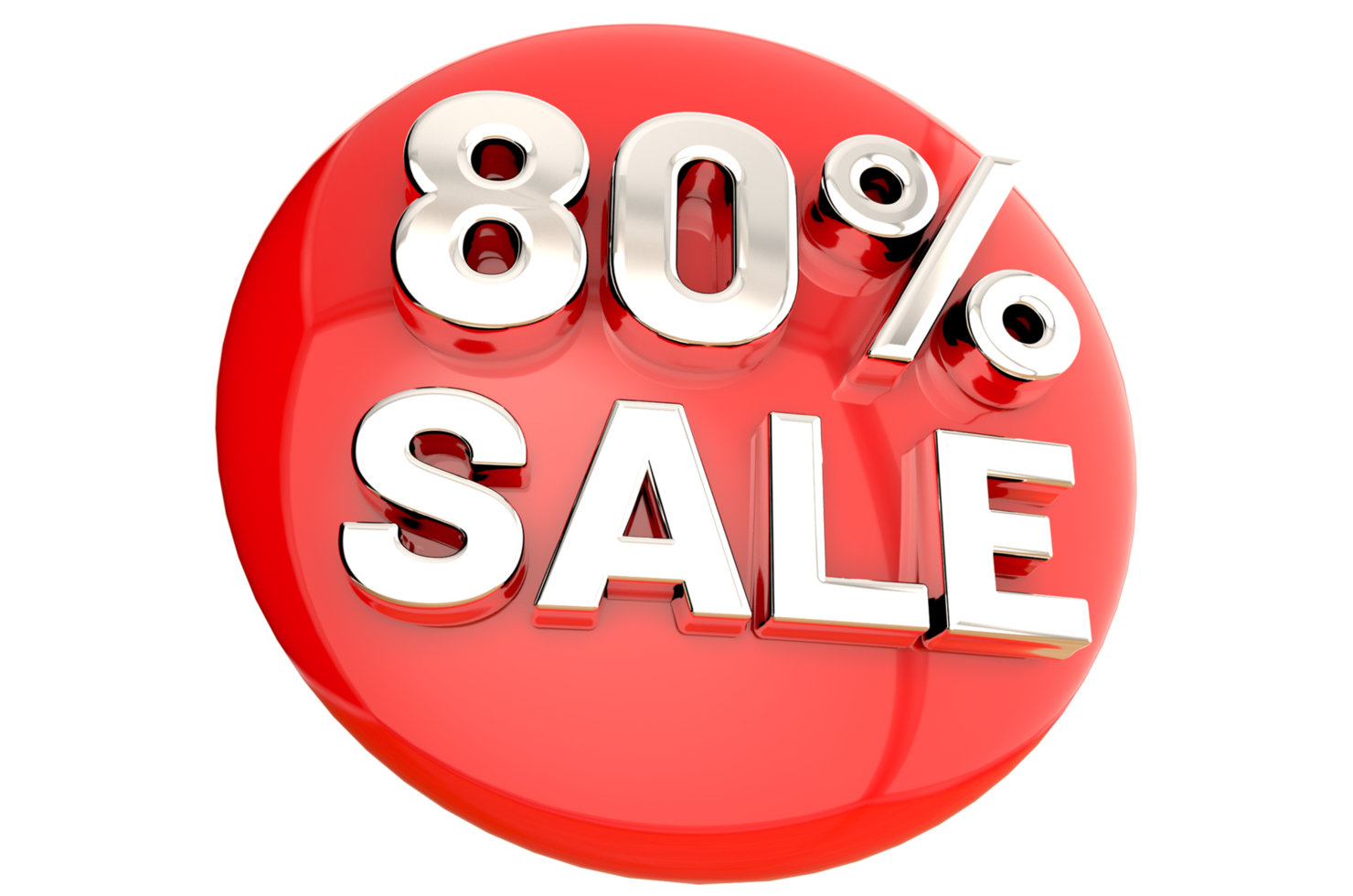 3D sale red banner template design for web or social media PNG Transparent