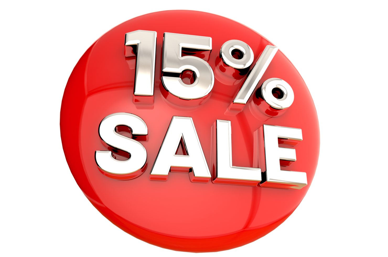 3D sale red banner template design for web or social media PNG Transparent