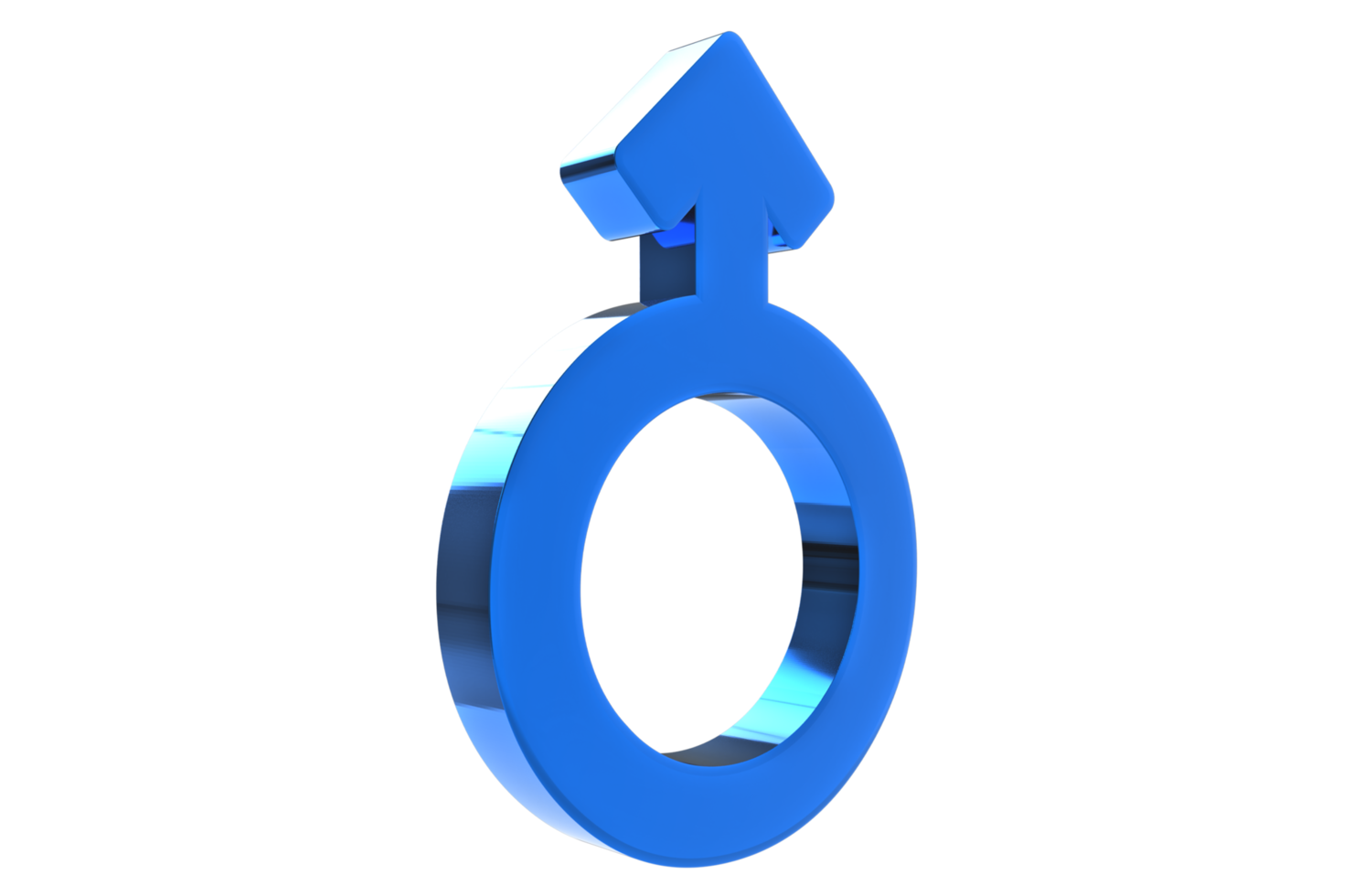 signe de sexe masculin, féminin. illustration de symboles de genre. rendu 3d. symboles de genre 3d png