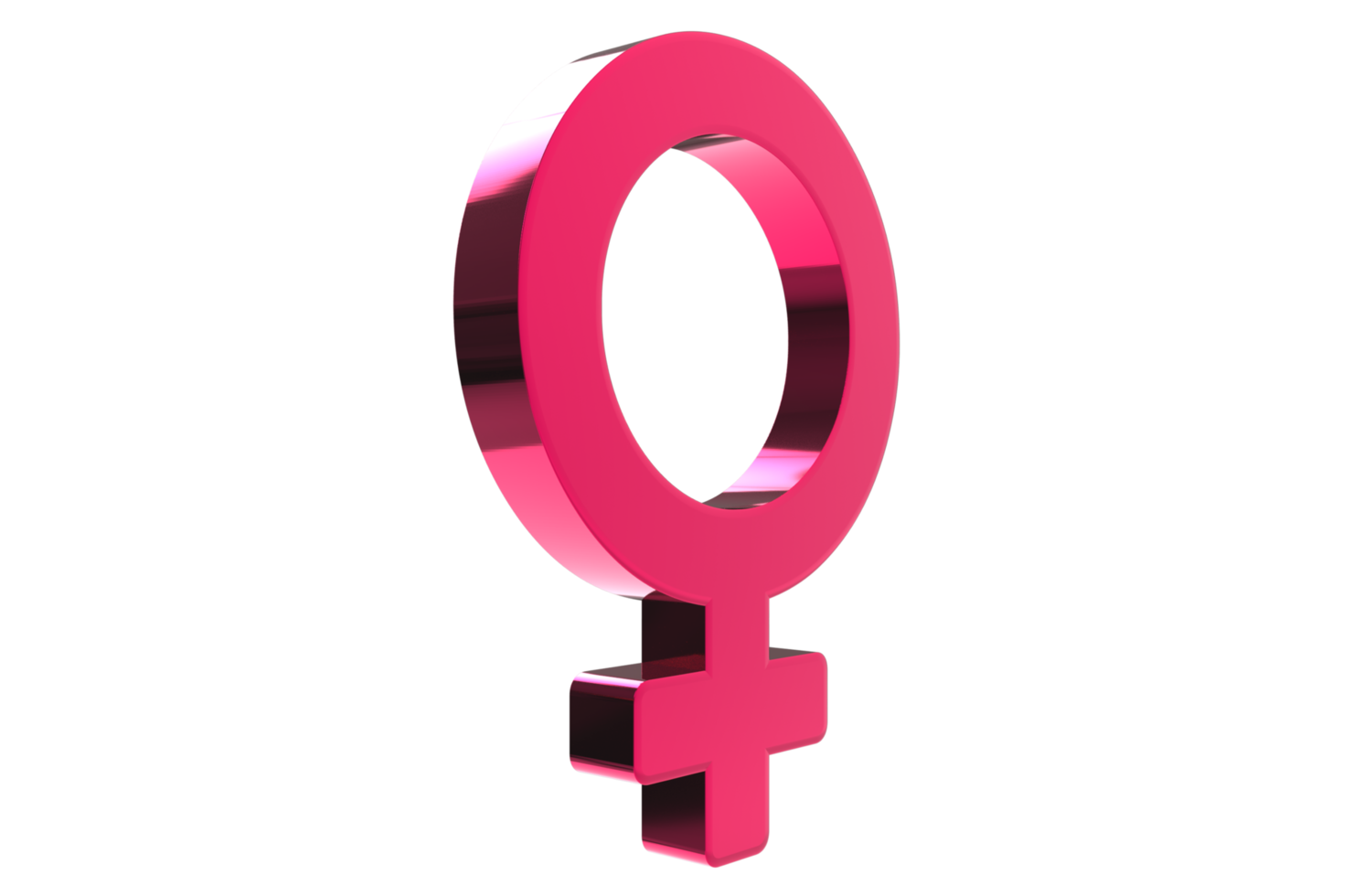 Male, female sex sign. Gender symbols illustration. 3D rendering. 3D Gender Symbols png