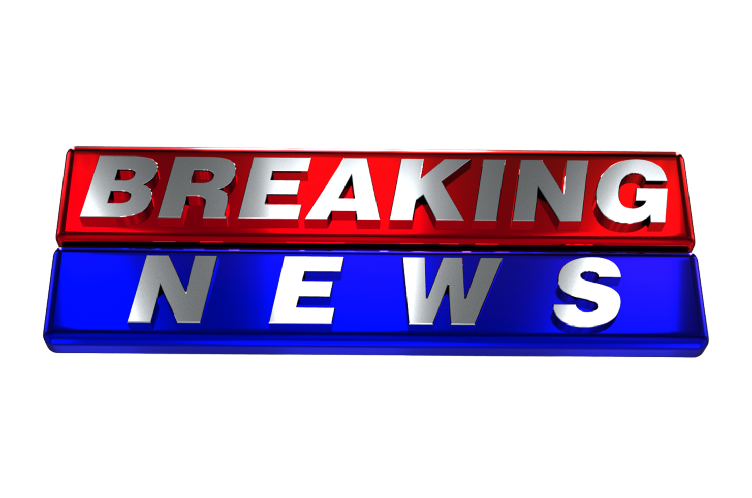 Breaking news 3d text 3d typography illustration png