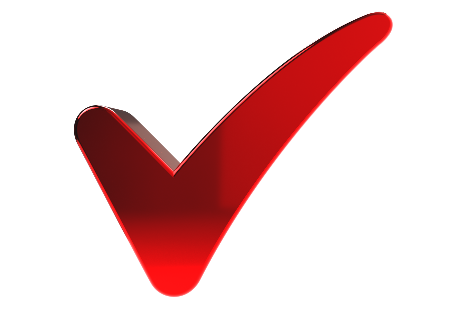 3D render check mark symbol icon blue, transparent, PNG 13775793 PNG