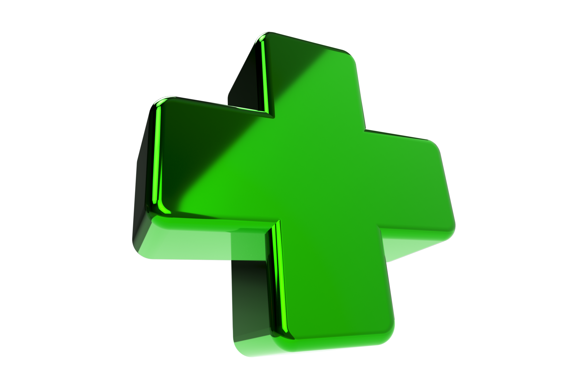 Green 3d Plus Sign on Transparent png background 13775797 PNG