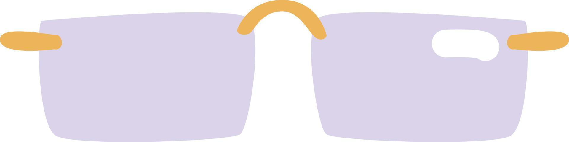 gafas ópticas simples, ilustración, vector, sobre un fondo blanco. vector