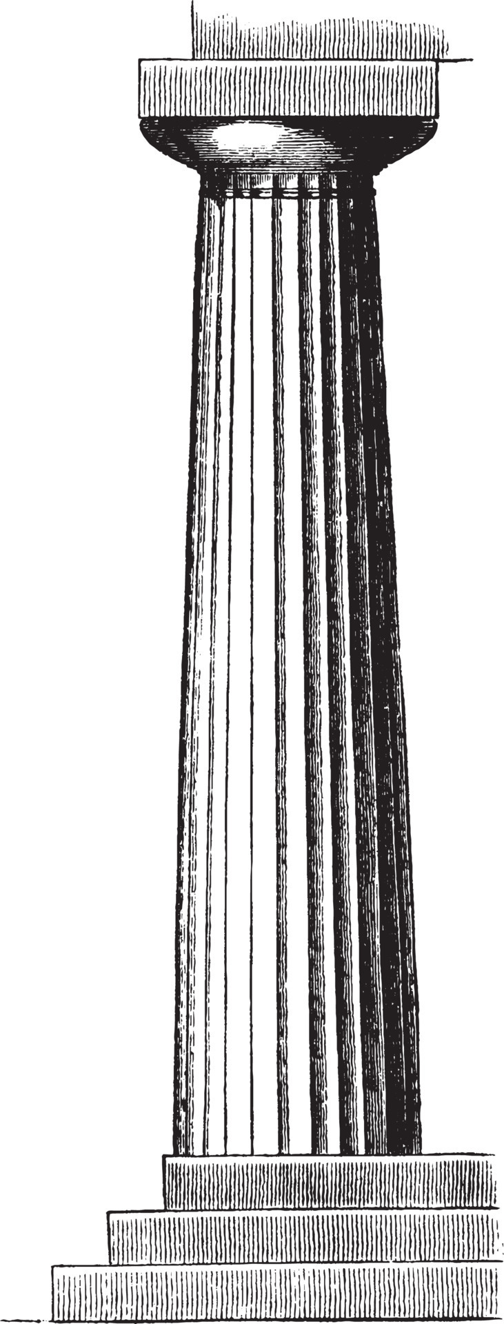 Doric Column from the Temple of Neptune at Paestum pillar